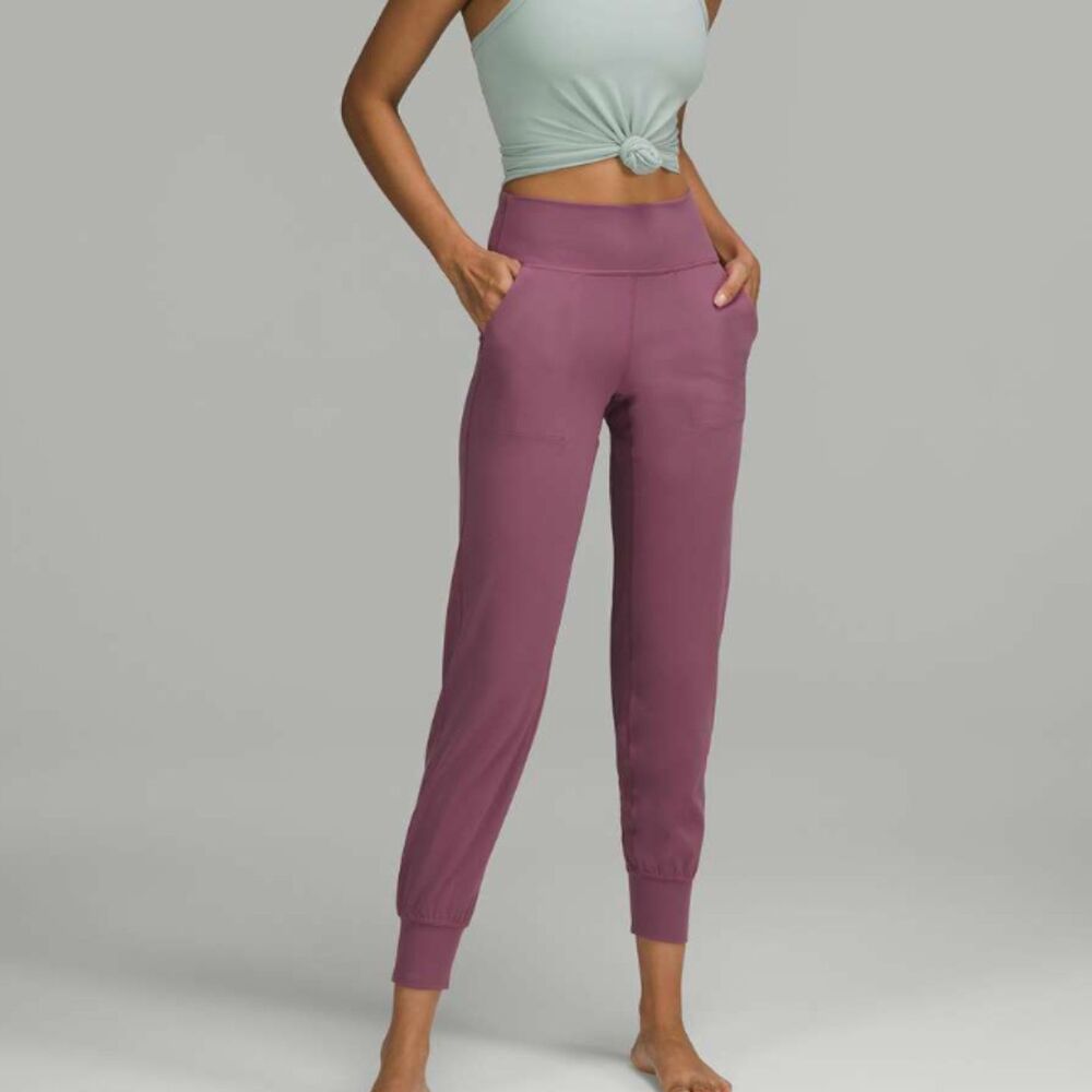 Women Lululemon Align High-Rise Jogger 28" Vintage Plum Size 14 Yoga Athleisure
